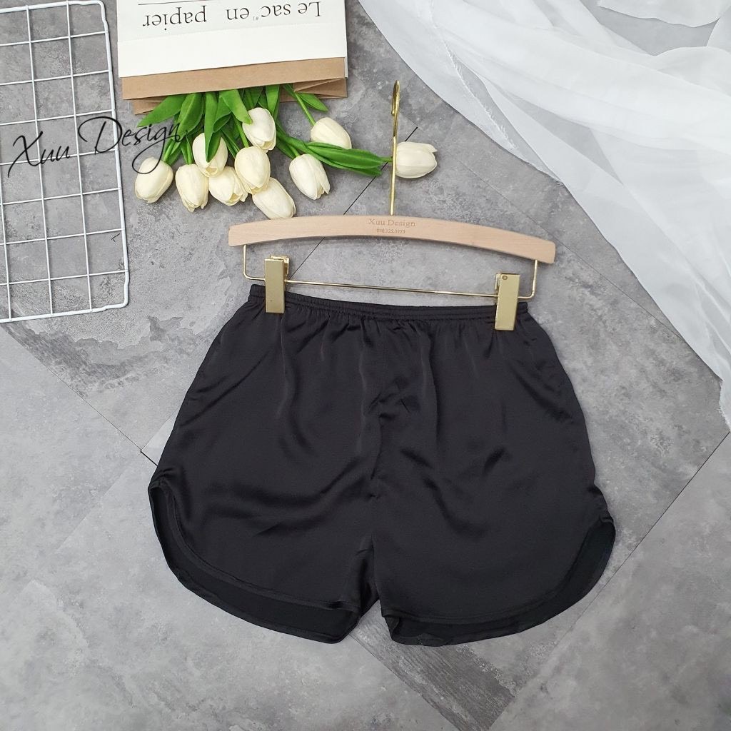 Quần sooc lụa mềm mát mặc ở nhà đi ngủ, mặc trong váy 𝐘𝐨𝐮𝐘𝐨𝐮