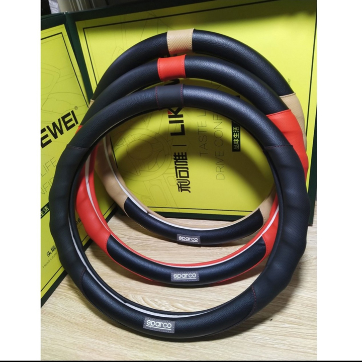 Bọc da vô lăng Sparco - bọc vô lăng da cao cấp đủ Mầu