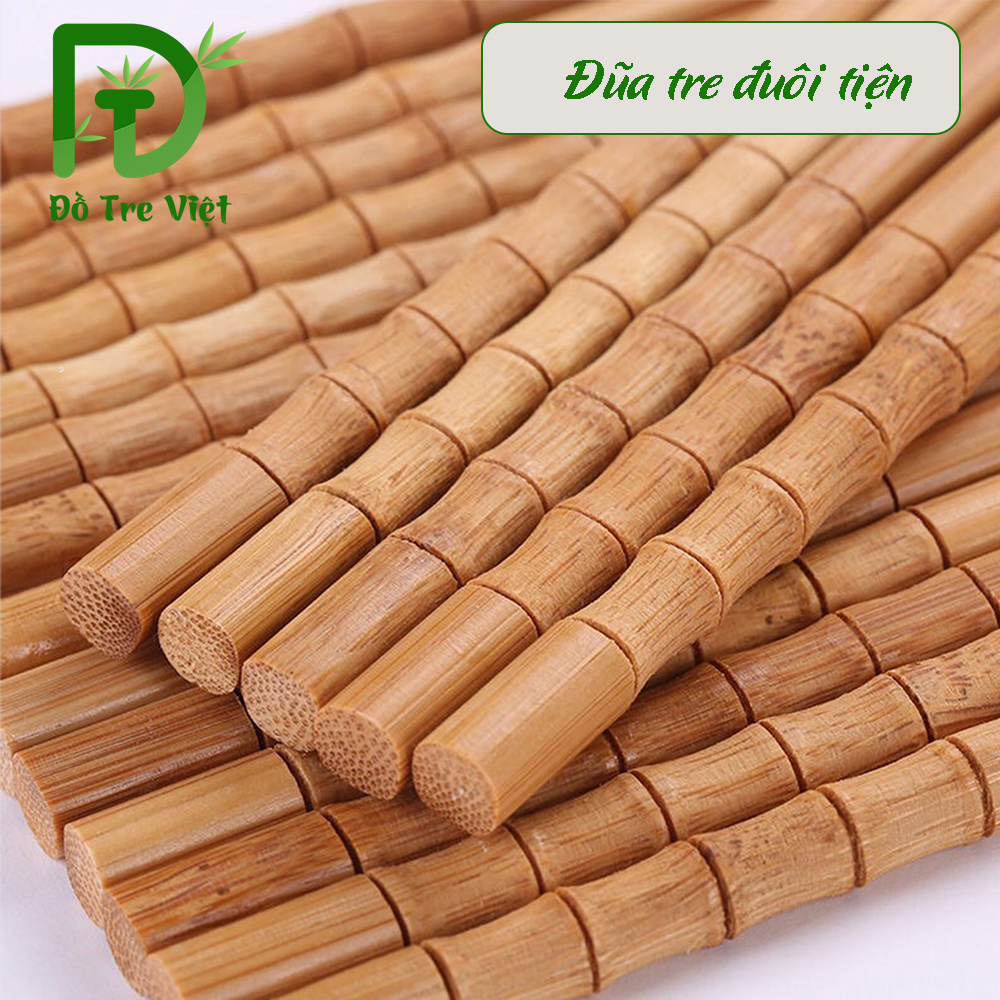 Set 10 đôi đũa tre tự nhiên, đũa tre Việt Nam