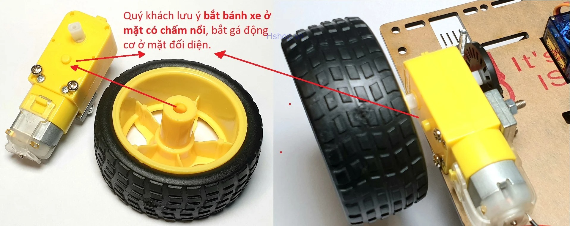 Gá Động Cơ DC Giảm Tốc V1 (Kim Loại)