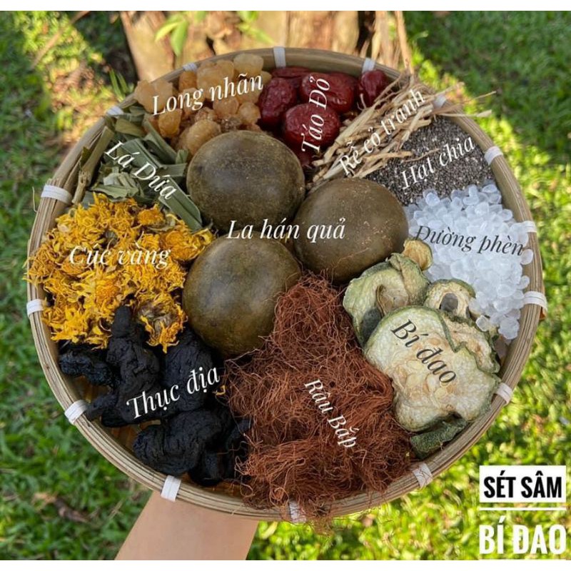 Sét Trà Sâm bí đao loại nấu 5 lít_400gram
