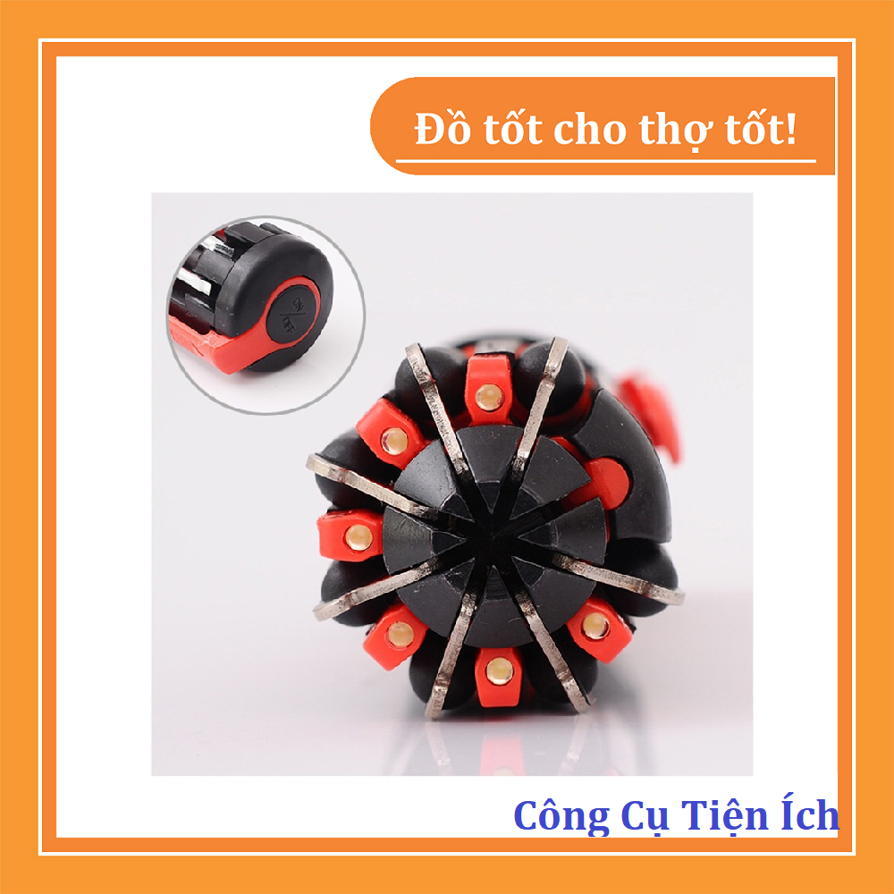 Bộ tô vít đa năng kiêm đèn pin siêu sáng (không bao gồm pin)
