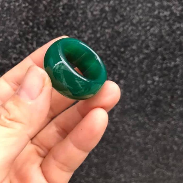 [HCM]NHẪN MÃ NÃO XANH BẢN LỚN