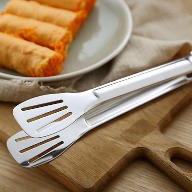 Kẹp inox gắp thức ăn, gắp đá gắp đồ nóng