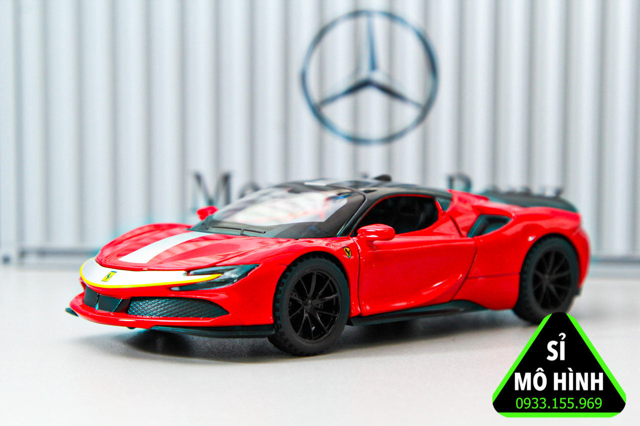 [ Sỉ Mô Hình ] Mô hình siêu xe Ferrari SF 90 1:32