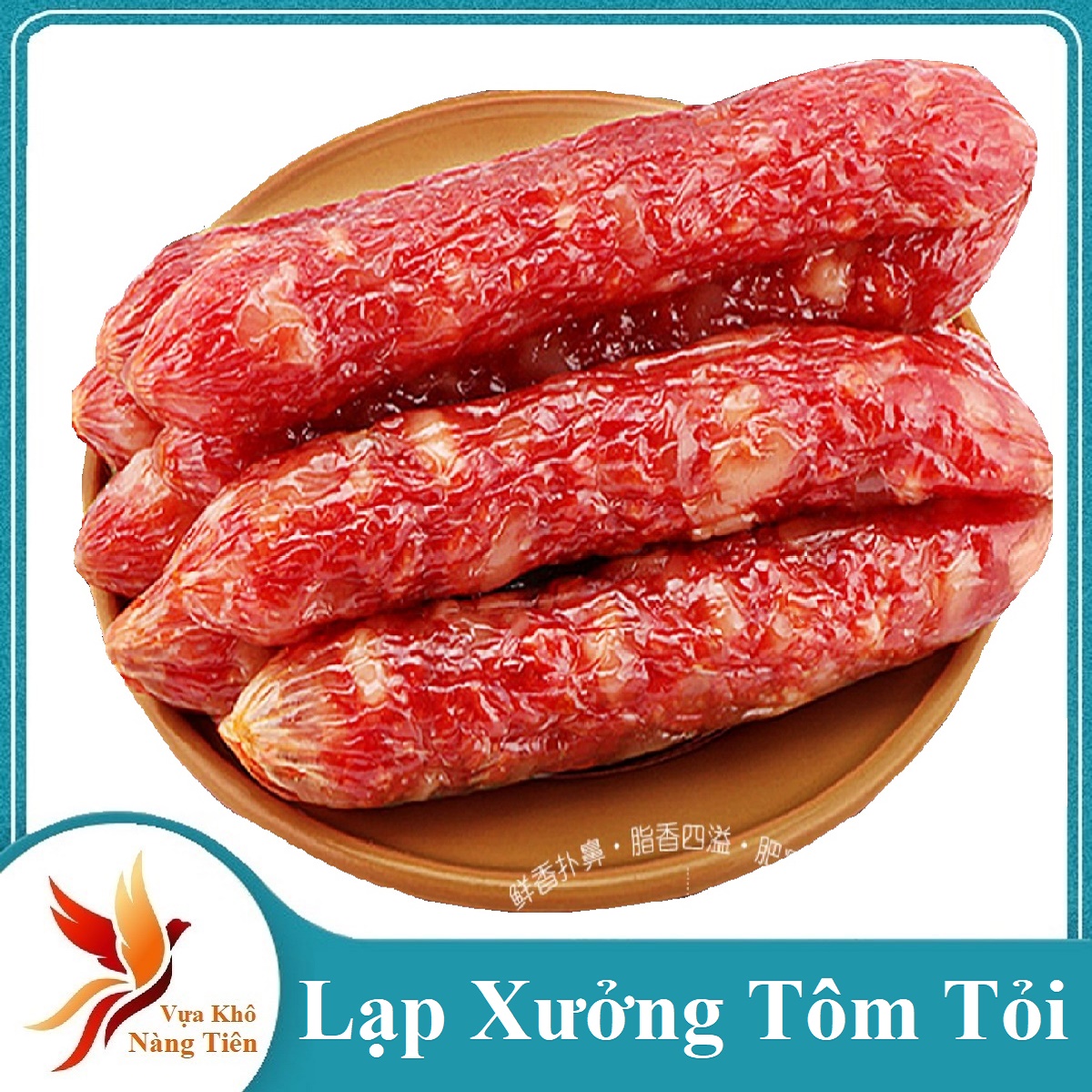 Lạp xưởng truyền thống tôm tỏi ,lạp xưởng tươi ngon hết ý
