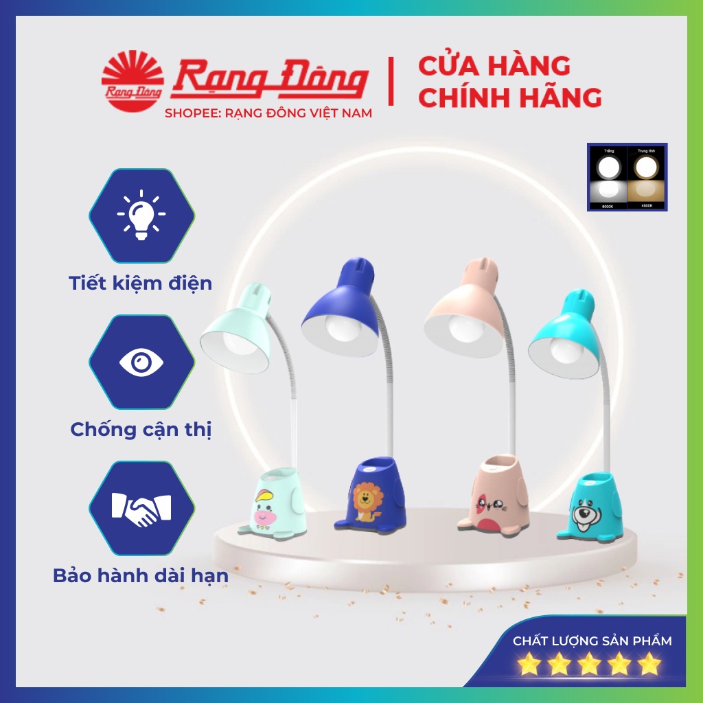 Đèn học chống cận Rạng Đông - Đèn LED để bàn RD-RL-24.V2 5W