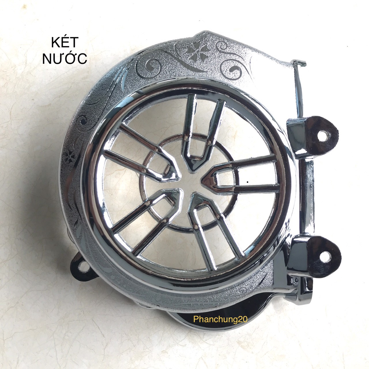 Ốp két nước dùng cho đời xe vision 2014 2015 2016 2017 2018 2019 2020 crom