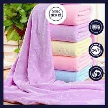 Khăn tắm siêu mềm mịn size to mỏng nhẹ