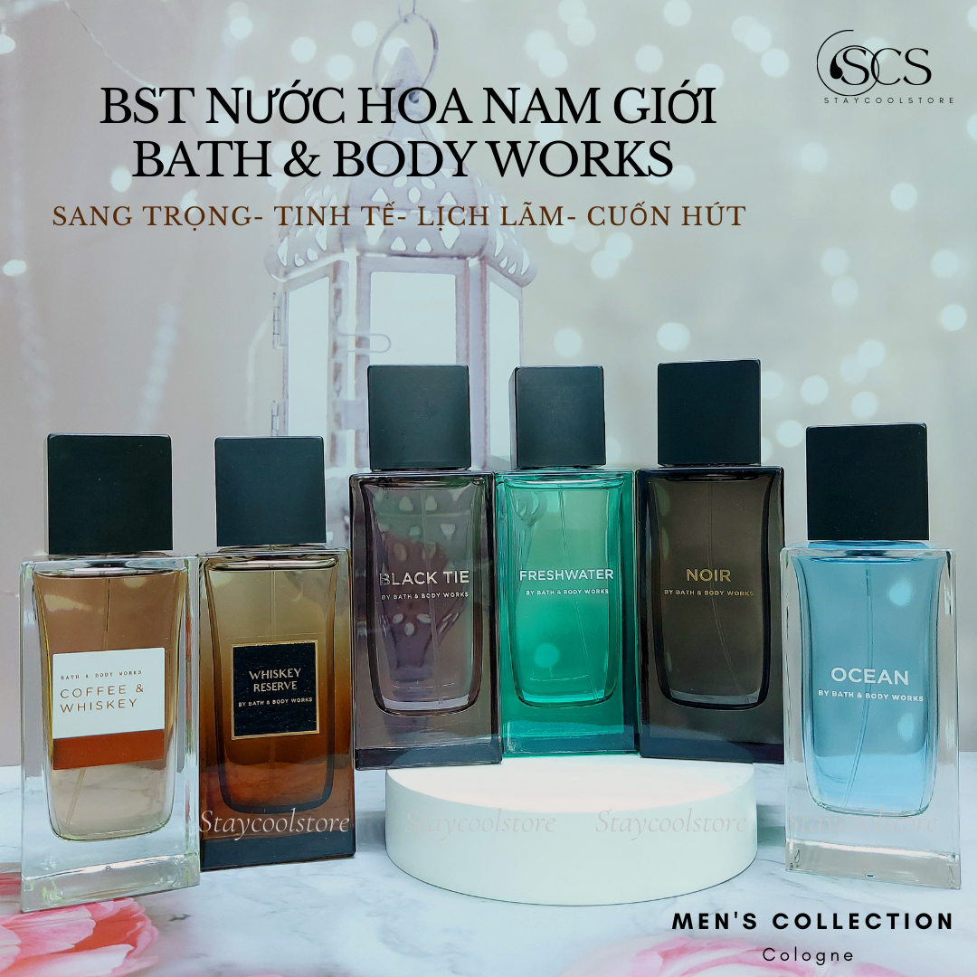 [Bill Mỹ- Đủ Mùi] Nước hoa nam giới Bath & Body Works Eau De Cologne 100ml