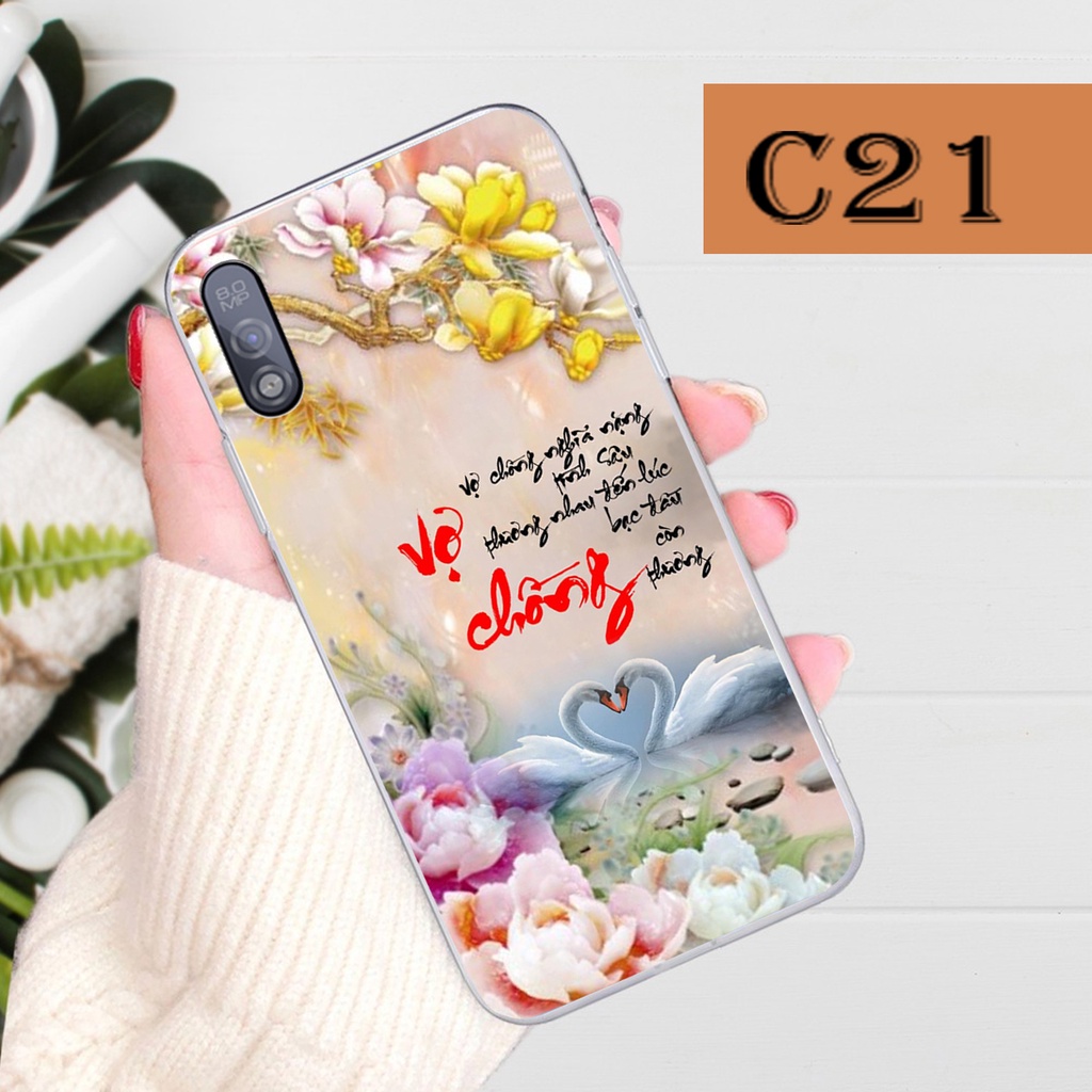 Ốp lưng vsmart bee 3 thư pháp phong cảnh , chữ an nhiên -ốp giá rẻ- chất lượng