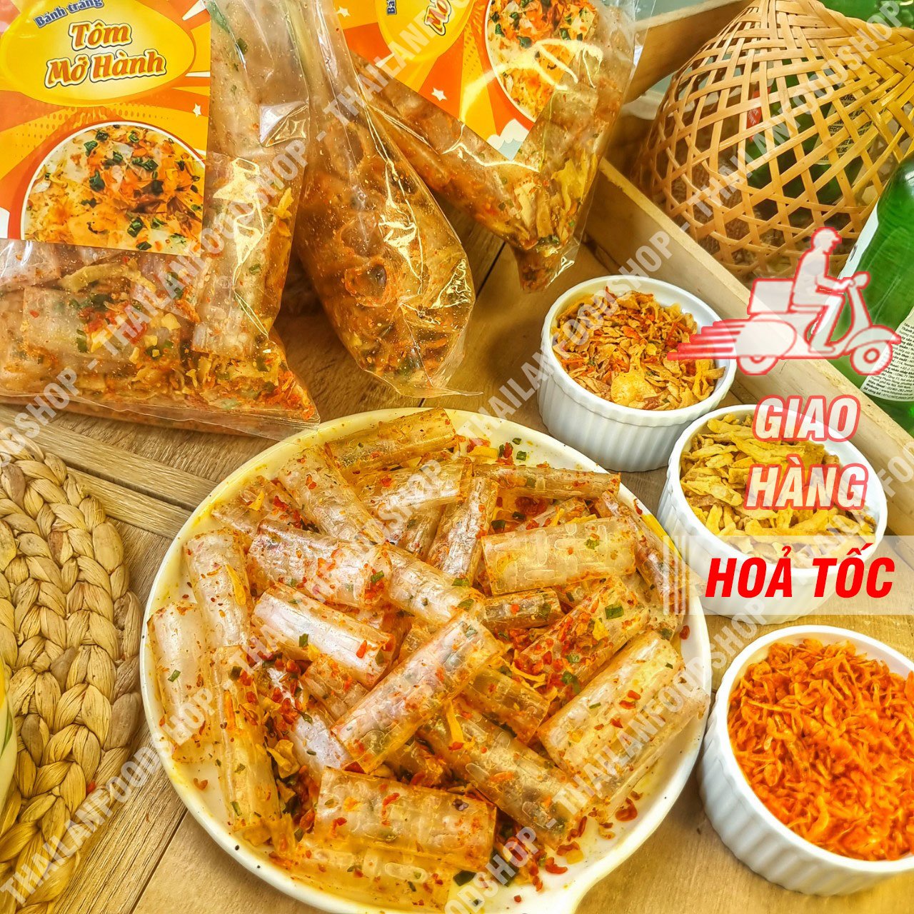 Bánh Tráng Tôm Mỡ Hành