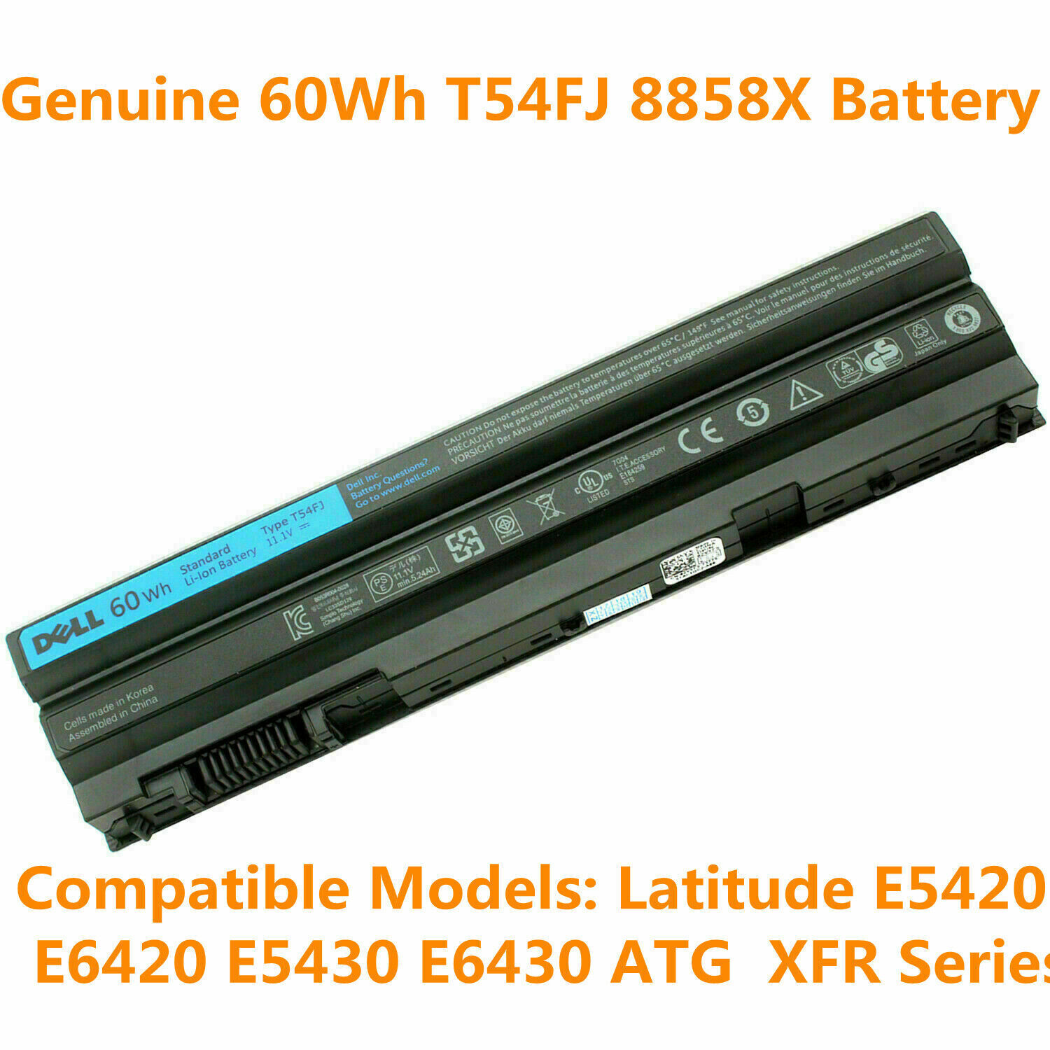 Pin laptop Dell Latitude E5530 E5520 E5430 E5420 E6540 E6440 E6530 6520 E6430 E6420 E6540 E6440