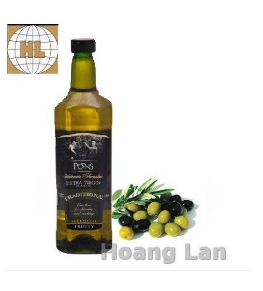 Dầu Olive Extra Virgin PONS 1lít - Tây Ban Nha (chai nhựa)