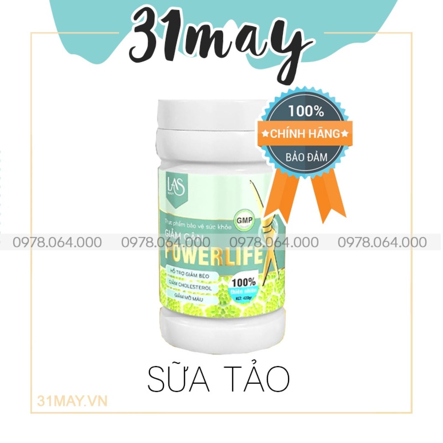 Sữa tảo giảm cân powerlife las beauty chính hãng - sữa giảm cân an toàn