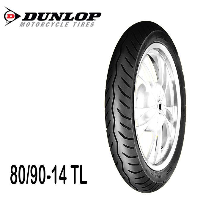 Vỏ xe Dunlop 80/90-14 không ruột, dùng cho Honda Vision hàng chính hãng, dày dặn, chống đinh tốt, bám đường, phù hợp đi phố, bảo hành 1 năm, xuất xứ Indonesia, Dunlop D115