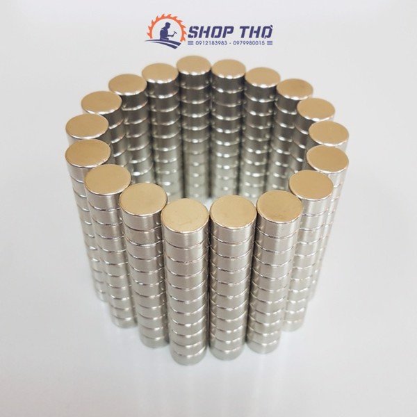 Nam Châm Trắng Tròn D10*5Mm (Set 10 Cái)