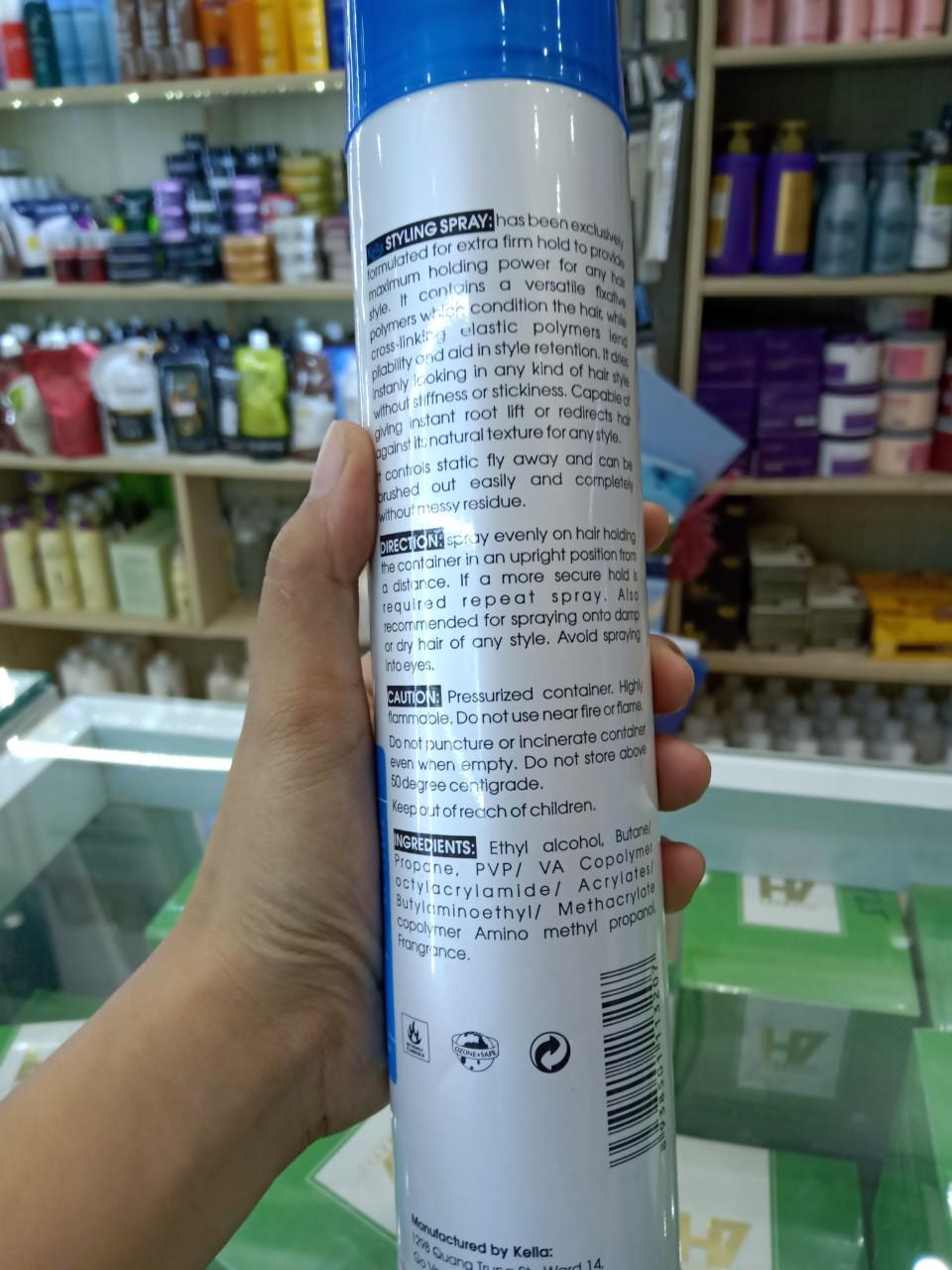 Gôm xịt tóc Kella 420ml