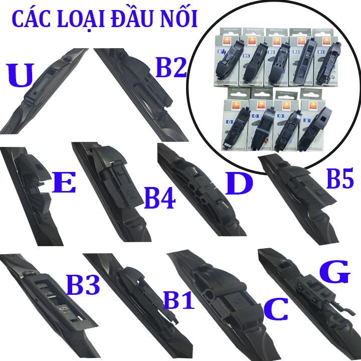 Bộ 2 thanh gạt nước mưa ô tô đa năng Nano cao cấp dành cho hãng xe Toyota: Camry-Altis-Yaris-Fortuner-Vios-Hilux-Innova-Land Cruiser-Avalon-Previa