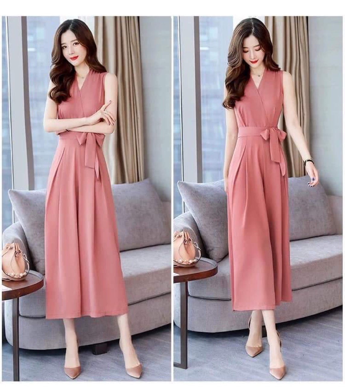 Jum lửng thắt nơ eo sang trọng