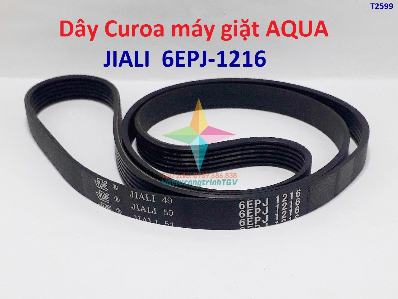 Dây Curoa máy giặt AQUA hãng JIALI 6EPJ1216 - 6 rãnh
