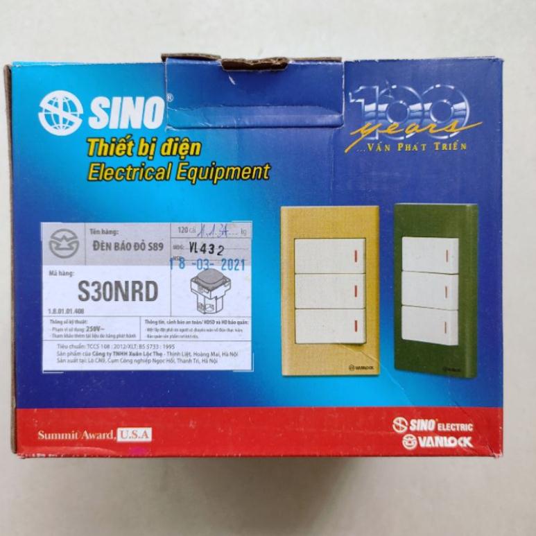 Đèn báo đỏ SINO S30NRD dòng S18