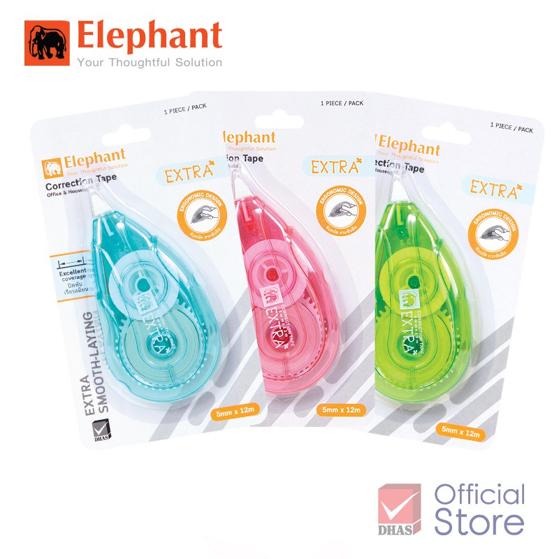Bút xóa kéo Elephant  EXTRA dài 4m Thái lan