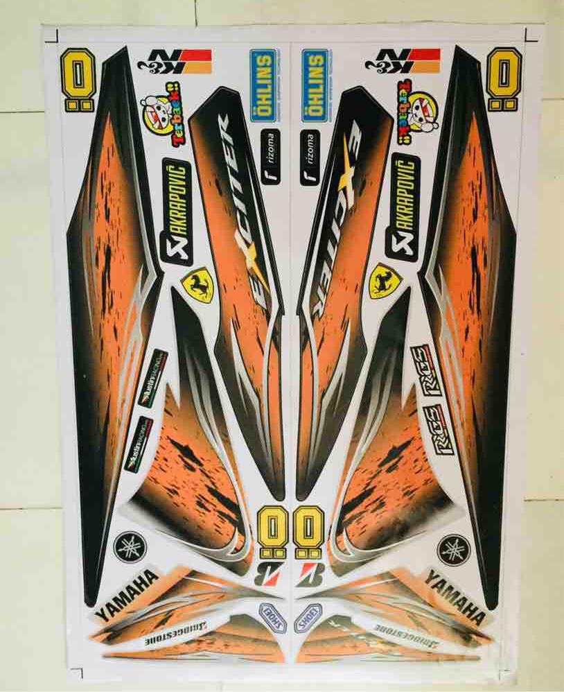 [ QUÍ KHÁCH VUI LÒNG MANG TEM RA TIỆM CHO THỢ DÁN] TEM RỜI dán xe ex 2006 cam đen