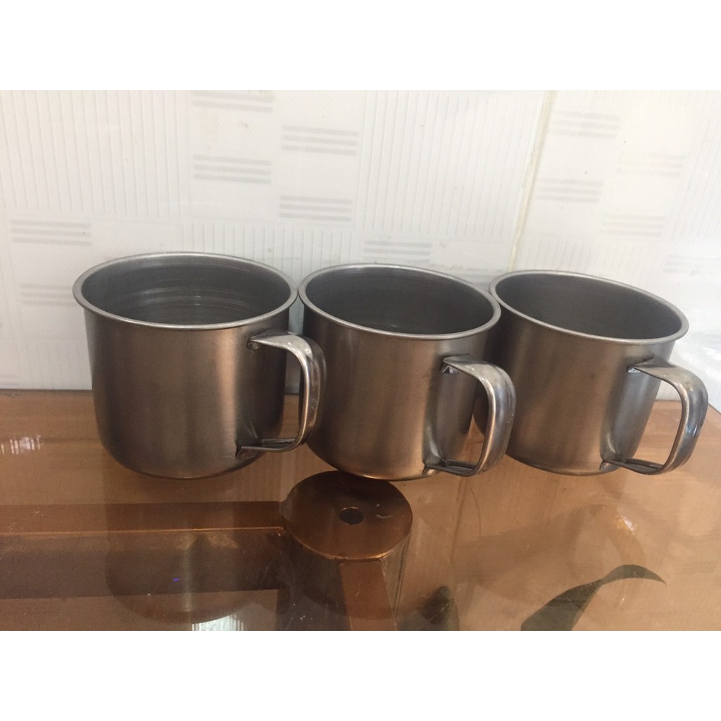 [HCM]Combo 5 Ca Inox (7cm) Làm Đá - Uống ( CÓ QUAI)