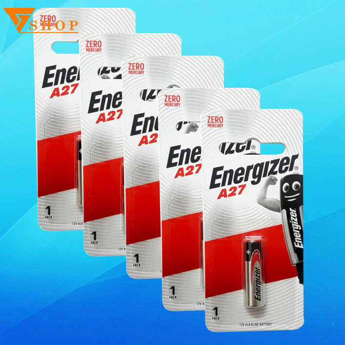 Combo 5 Pin A27 Energizer 12v, Pin remote cửa cuốn 12v