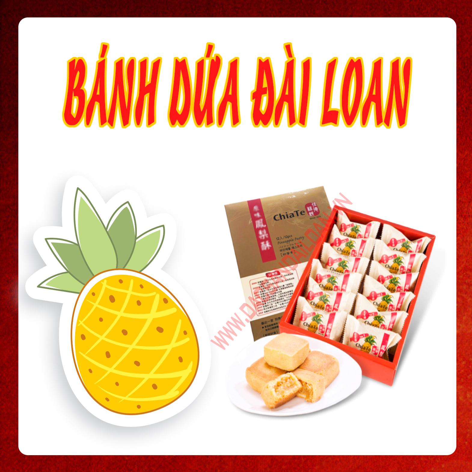 Bánh Dứa Chiate Bánh Thơm Chiate Đài Loan