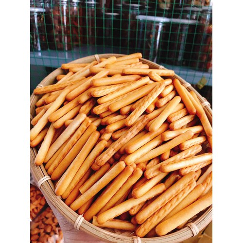 [TẾT 2024] Bánh quy đũa vị truyền thống -  túi 500g - Bánh que củi - bánh quy đũa bơ sữa - ăn vặt [H