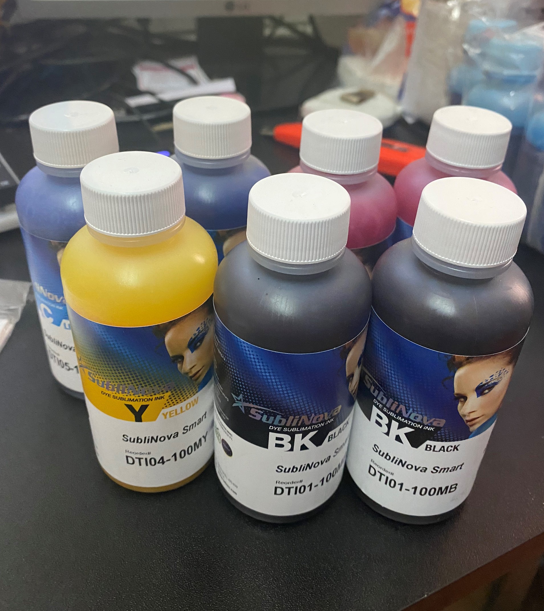 Combo 6 Chai Mực In Chuyển Nhiệt Inktec 100Ml