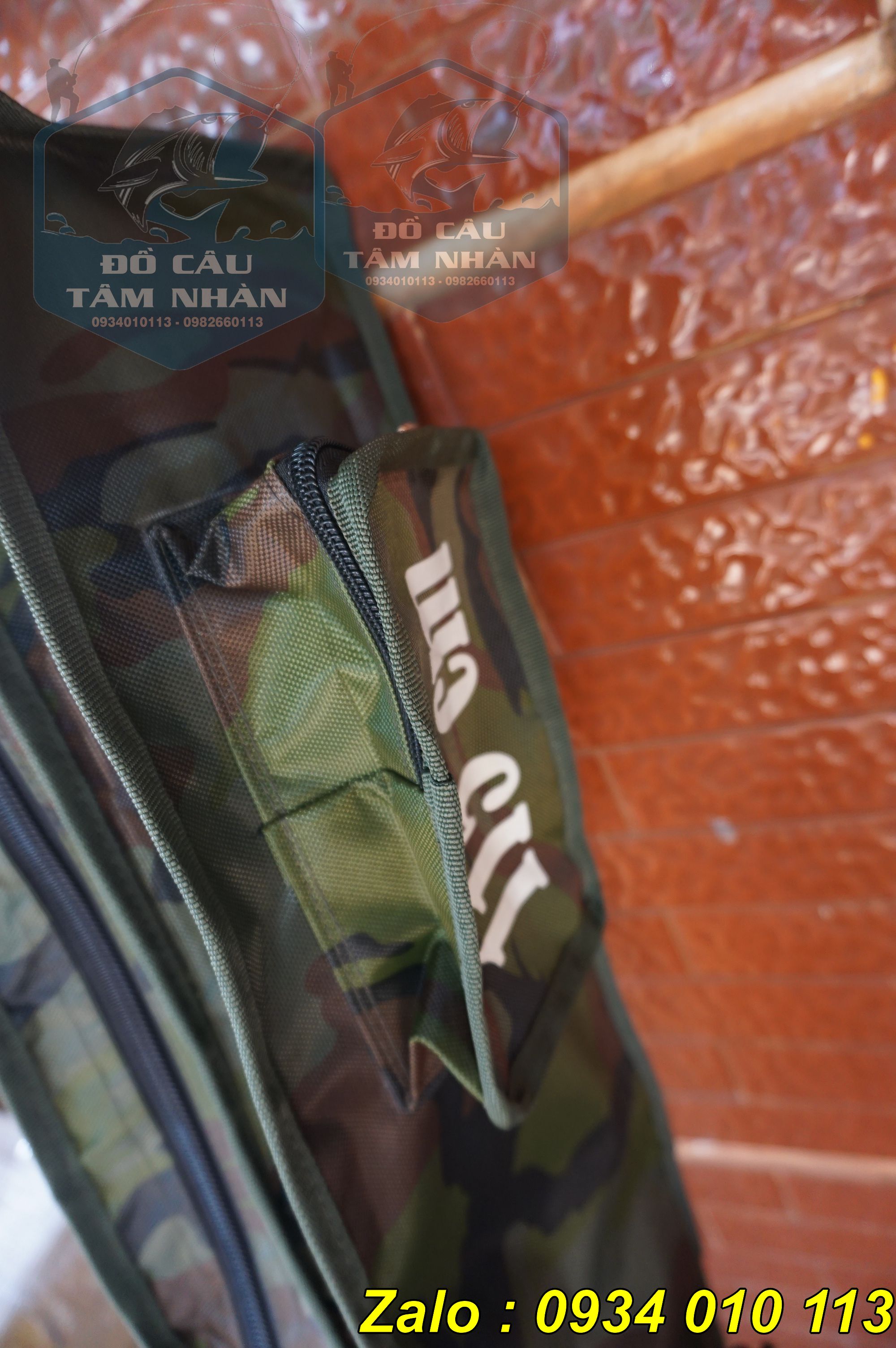 Bao đựng cần câu 2 ngăn màu camo Abu