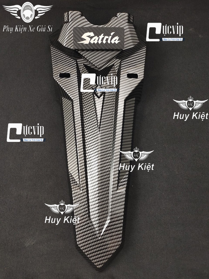 Dè chắn bùn sau loại tốt carbon có đèn kiểu sonic gắn xe raider fi, satria fi ms3041