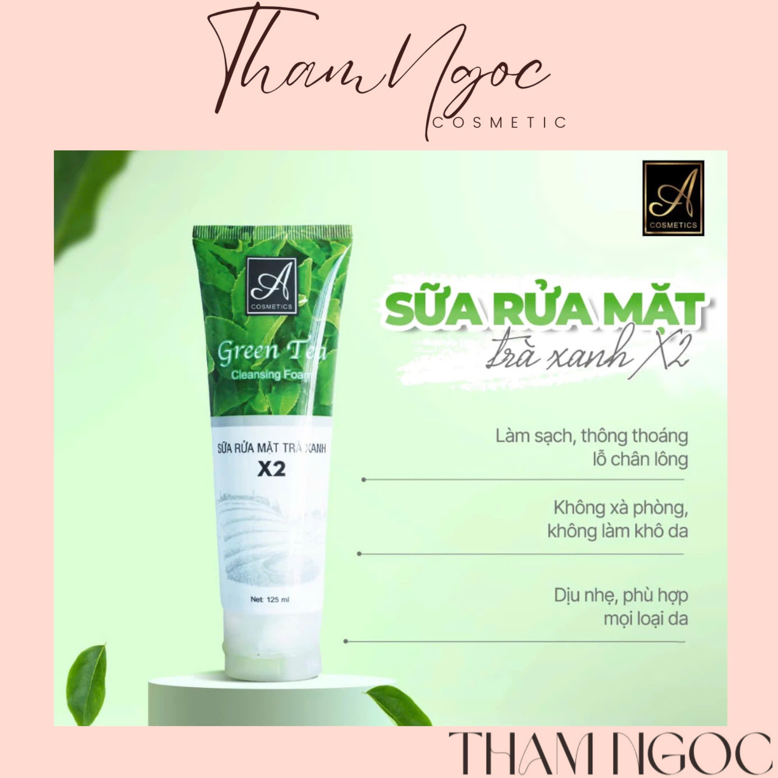 SỮA RỬA MẶT GREEN TEA A COSMETICS 125ML