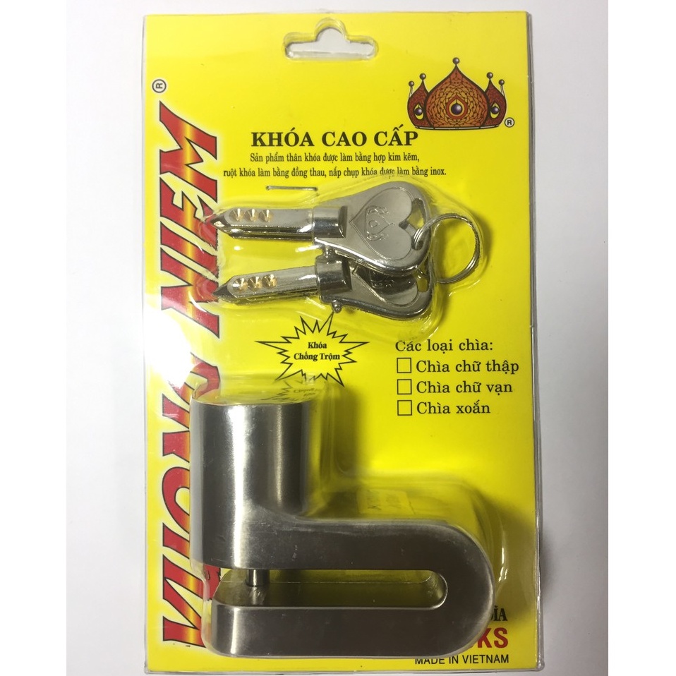 [HCM]Ổ Khóa Đĩa Vương Niệm Lớn (Chín Hãng)