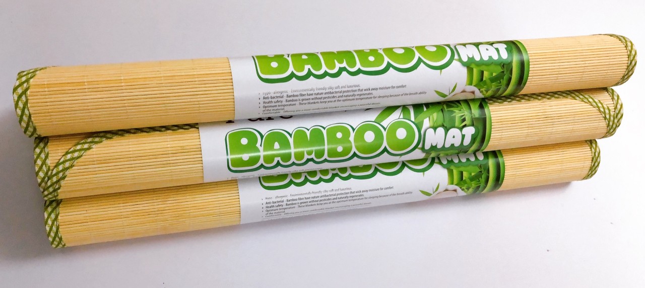 Chiếu TĂM TRE Bamboo kích thước 60×110cm ( MÀU SÁNG)