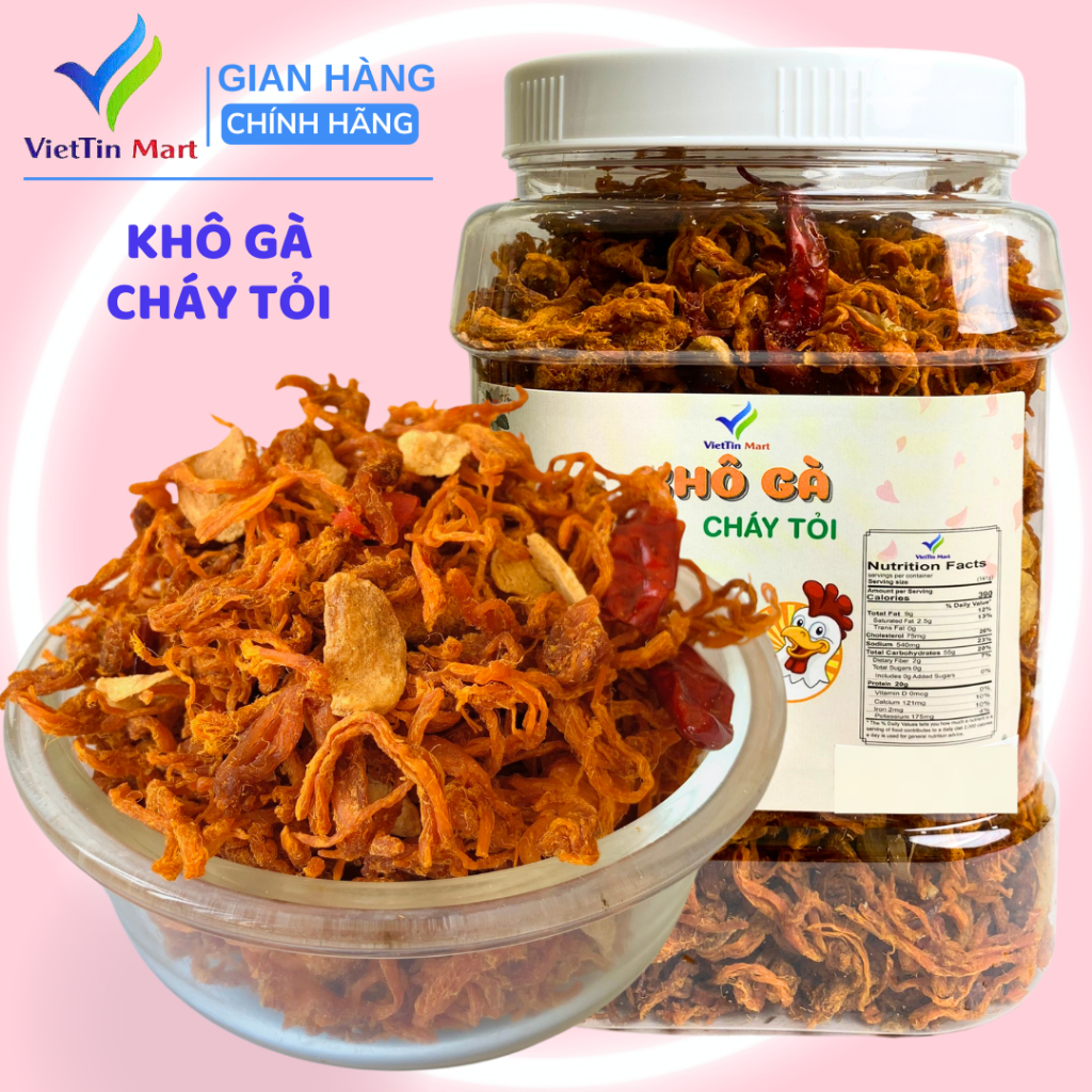 Khô Gà Cháy Tỏi 1KG