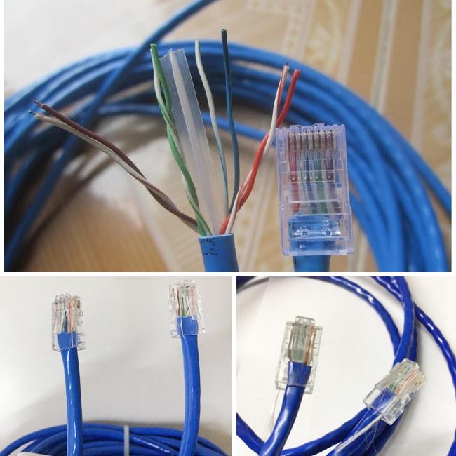 Dây cáp mạng lan 20m chuẩn 5E có 2 đầu bấm sẵn