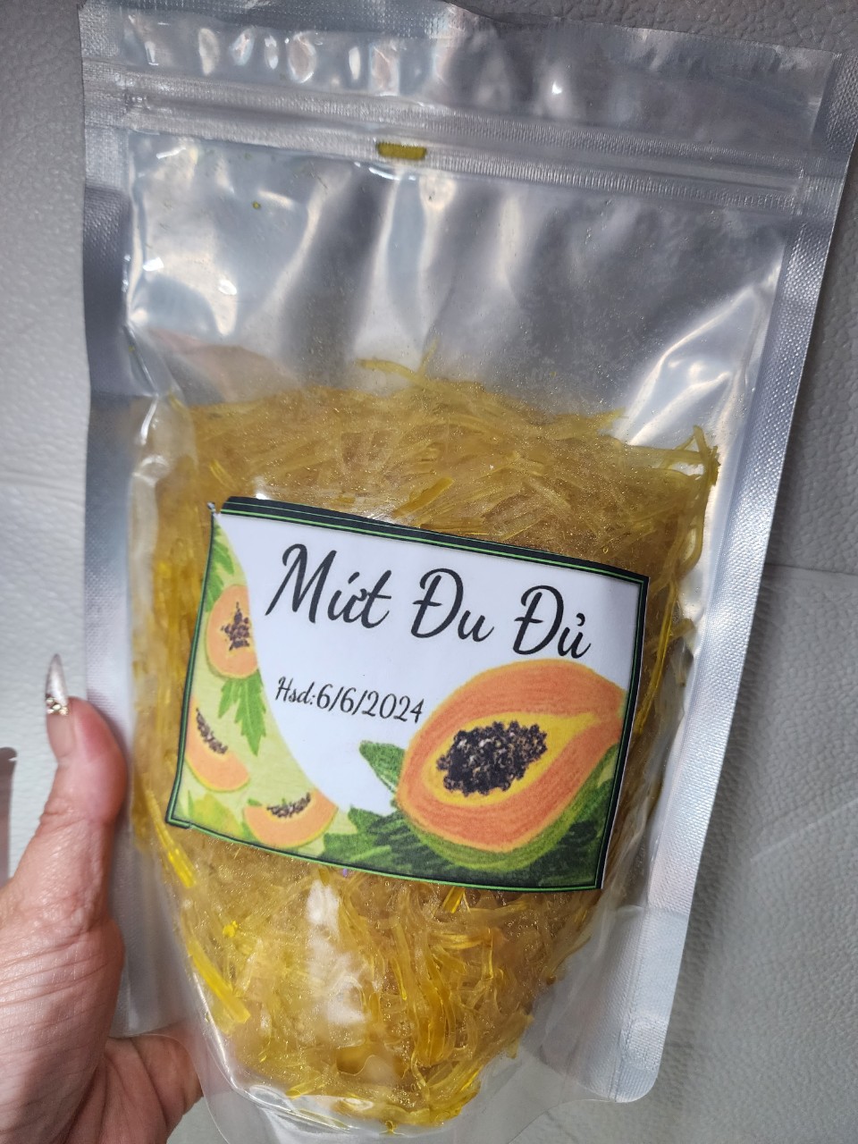 Mứt Đu Đủ Sợi - Hàng Luôn Mới