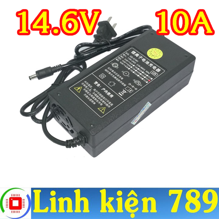 Sạc ắc quy 12v pin lithium 4s 3.2v 14.6v 10a tự ngắt khi đầy - linh kiện 789