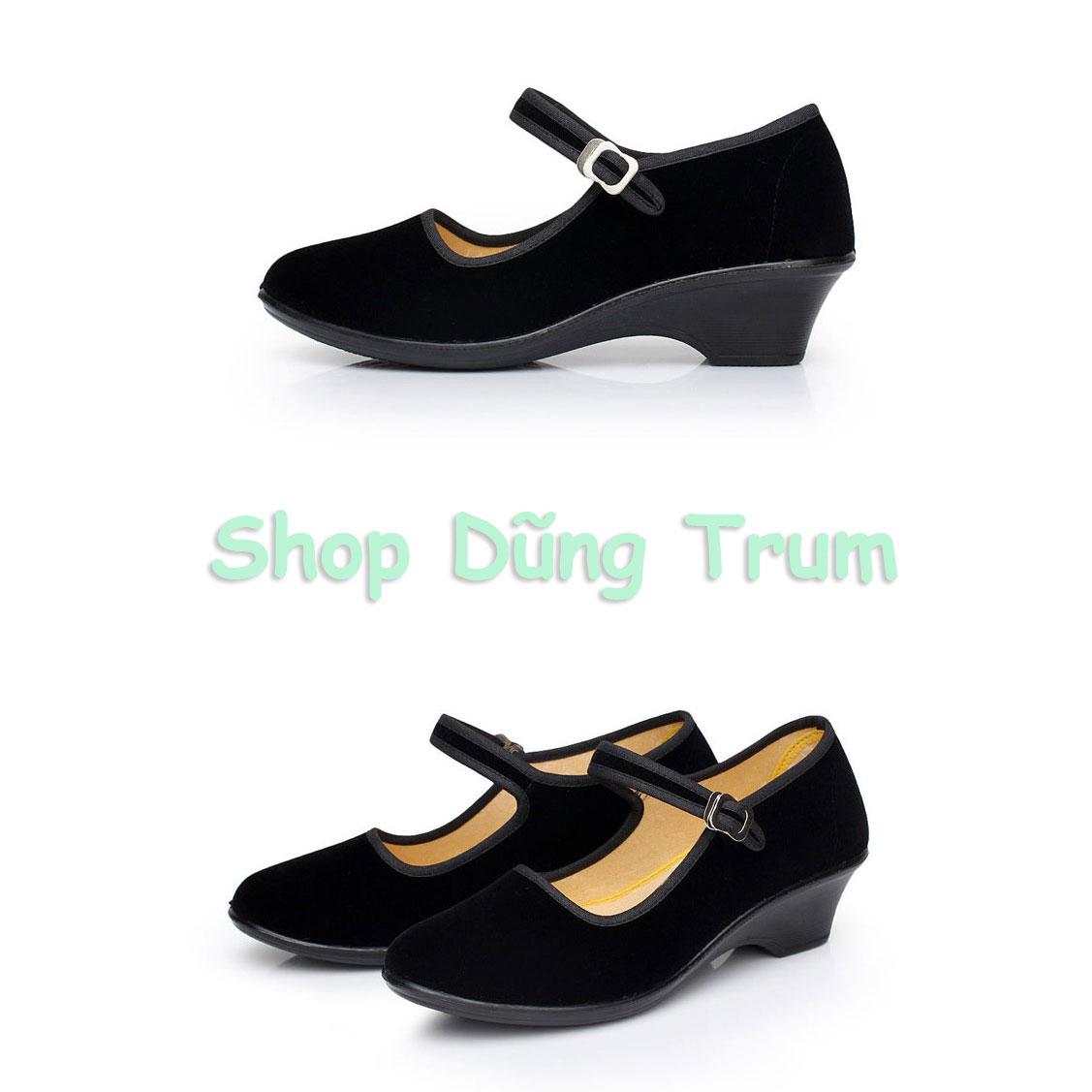 Giày nhung cao gót, giày nhảy khiêu vũ dưỡng sinh