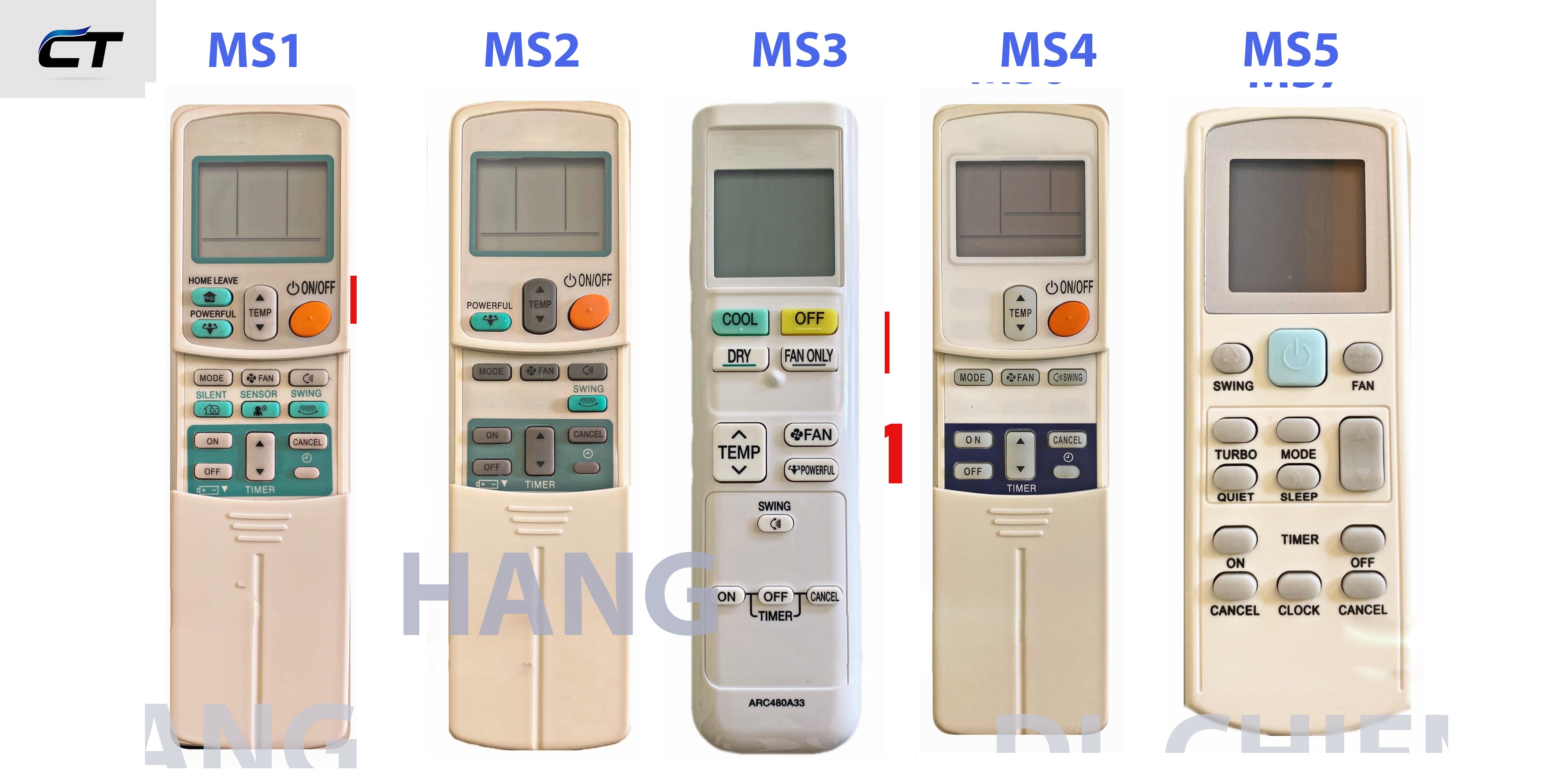 Remote máy lạnh dùng cho máy daikin