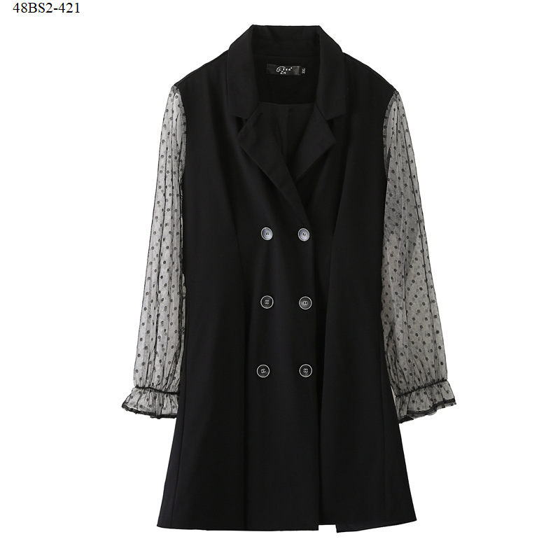 ĐẦM VEST TAY PHỐI VOAN BIGSIZE