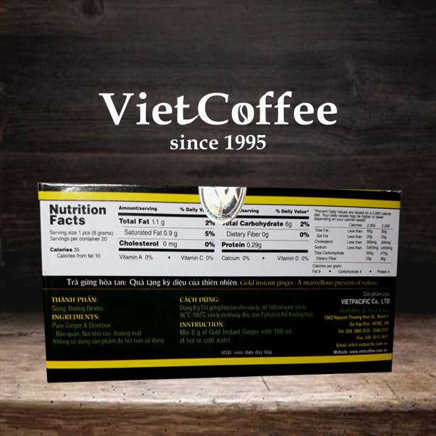 [HCM]Trà Gừng hòa tan với đường ăn kiêng Dextro Ginger