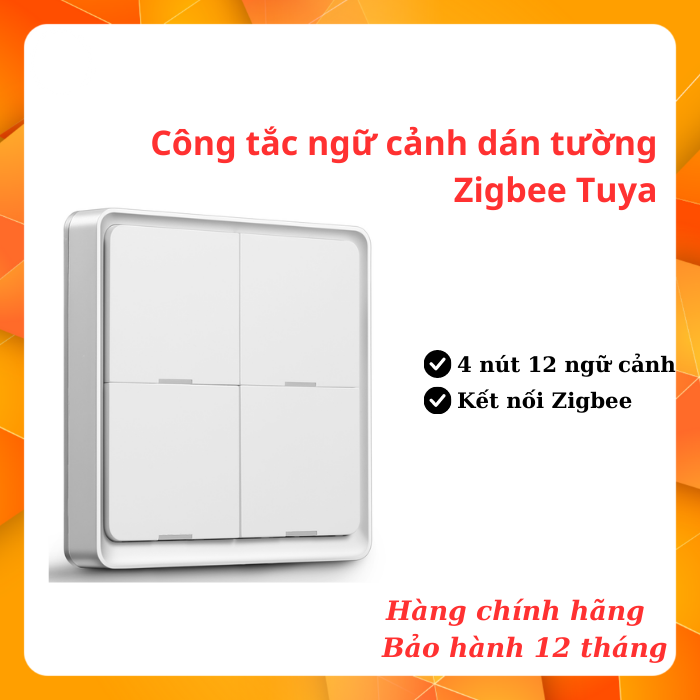 Công tắc ngữ cảnh dán tường Zigbee Tuya