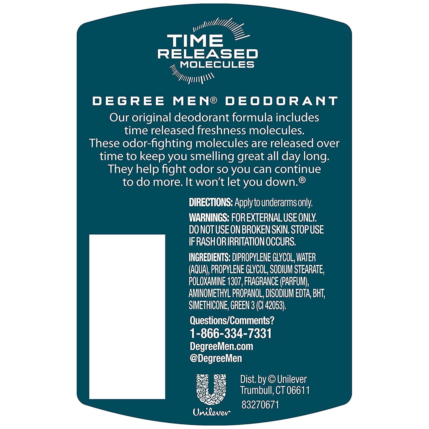 Lăn khử mùi cho nam Degree Men Cool Rush (76 gram)