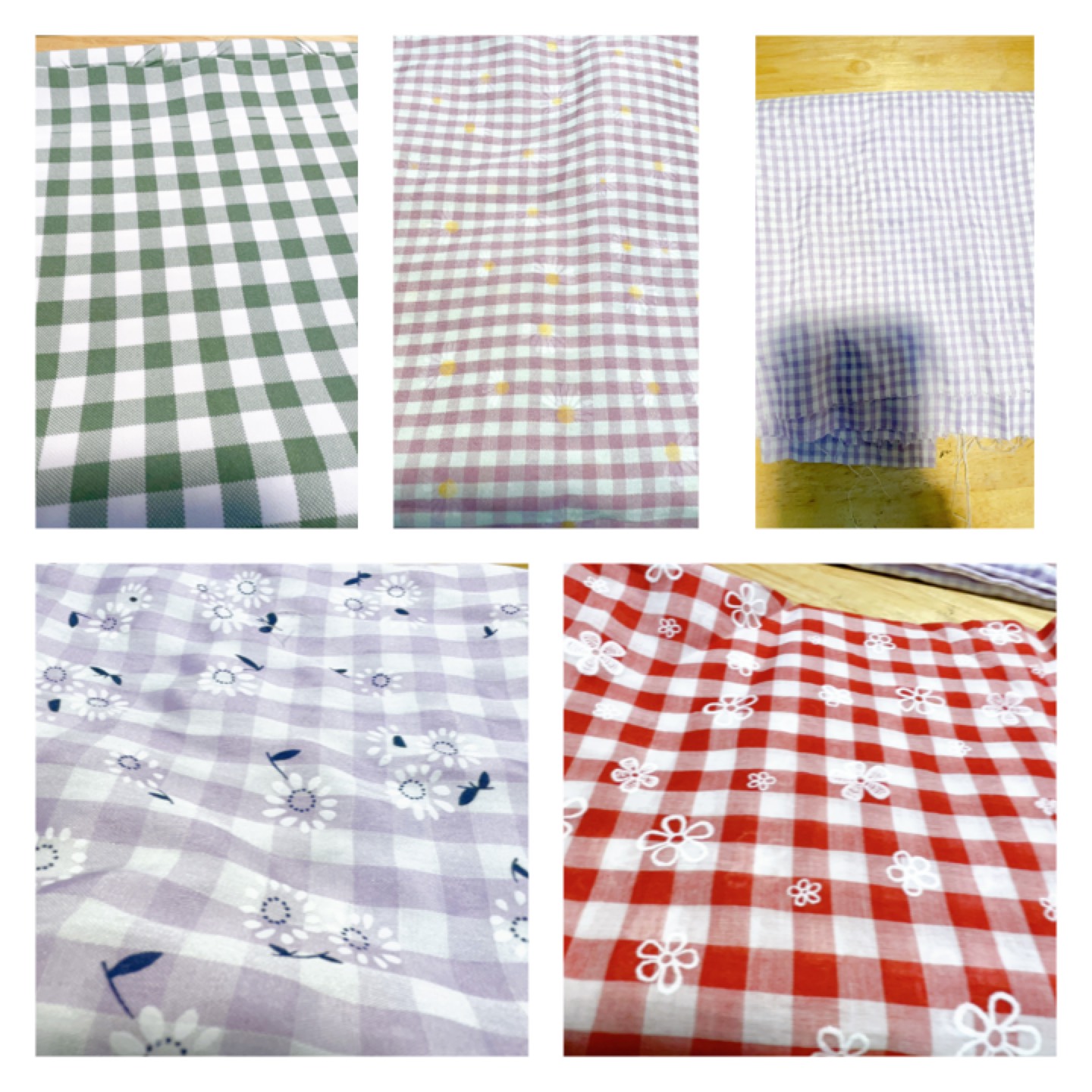 [HCM]Sét VẢI MAY SCRUNCHIES Hình caro