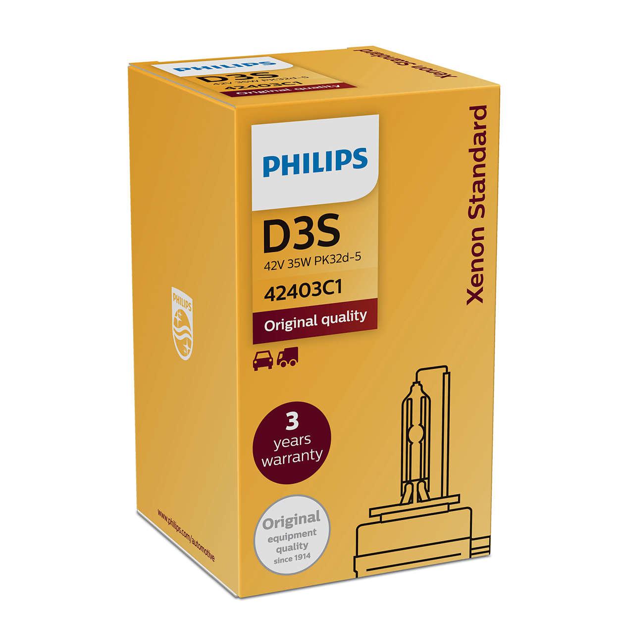 Đèn Xenon Philips D3S 42403C1 - 42V/35W - 4200K - Original